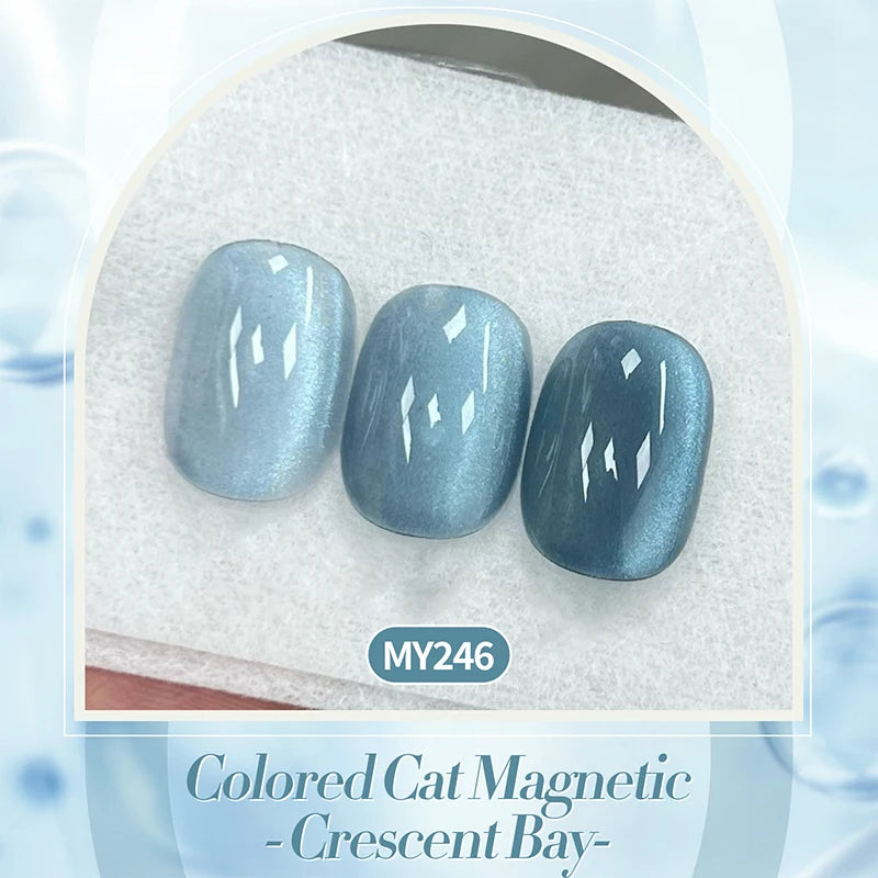 BORN PRETTY 10ml Blue Color Jelly Water Cat Magnetic Gel Ultra Shine Semi Permanent Soak Off UV Gel Nail Art Varnish