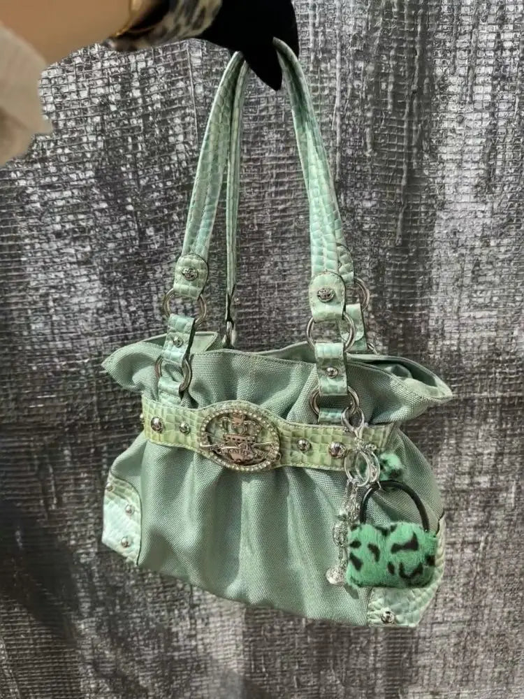 Embellished Hobo Bag