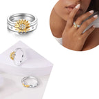 925 Sterling Silver Flower Rings