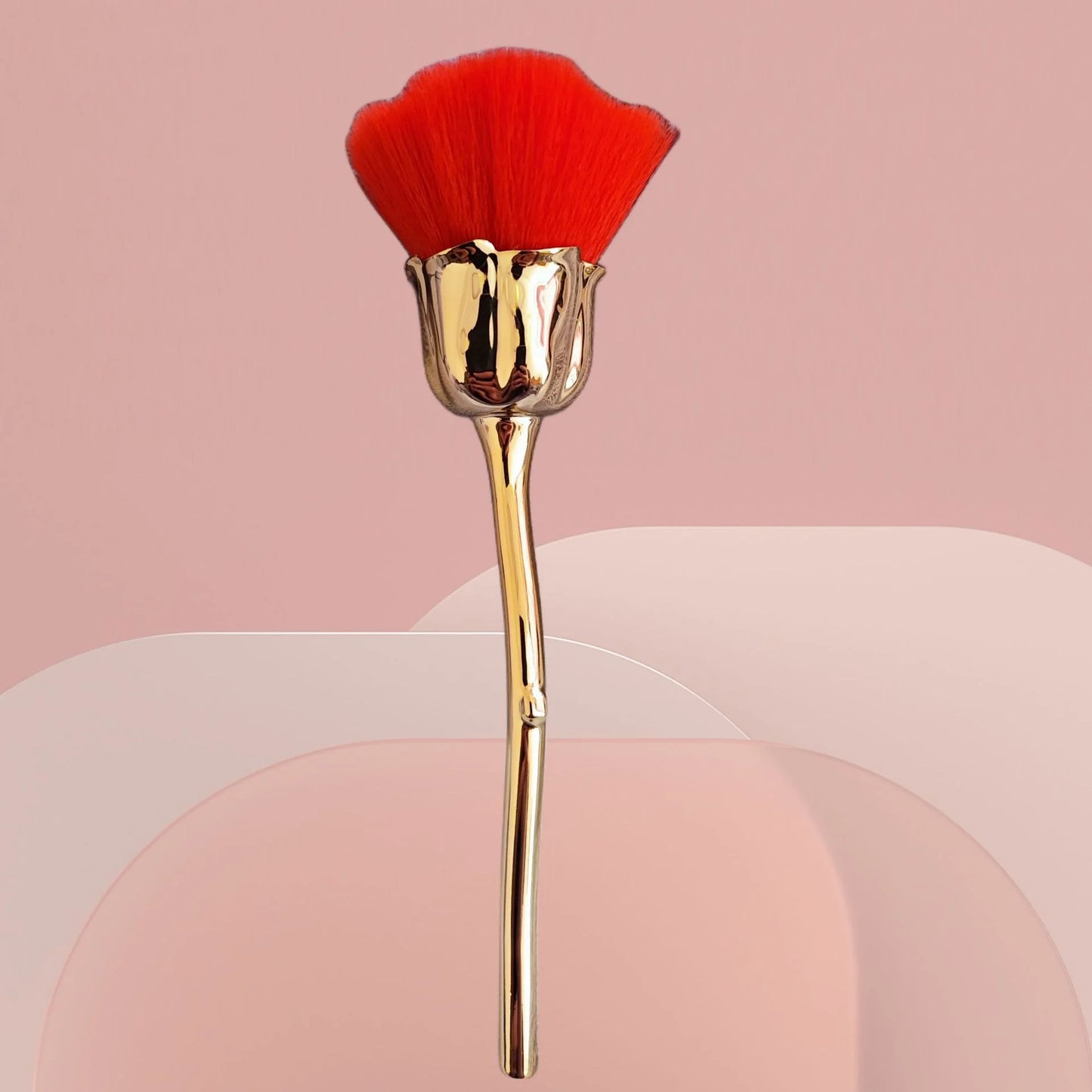 1PCS Nails Art Rose Flower Brush For Manicure Accesoires Tool Popular Round Small Gel polish Dust Cleaning Decoration Equipment