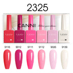 CANNI Nail Gel Polish Set Upgraded HEMA FREE Summer Nails Smooth Texture Ultra Gloss Top Coat Pigmented Gel Soak off UV LED Gel