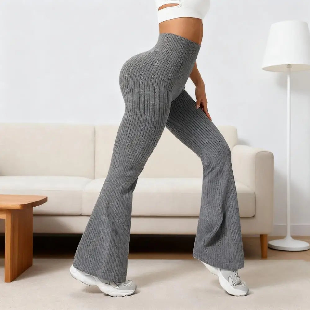 Seamless High-Waisted Flare Pants