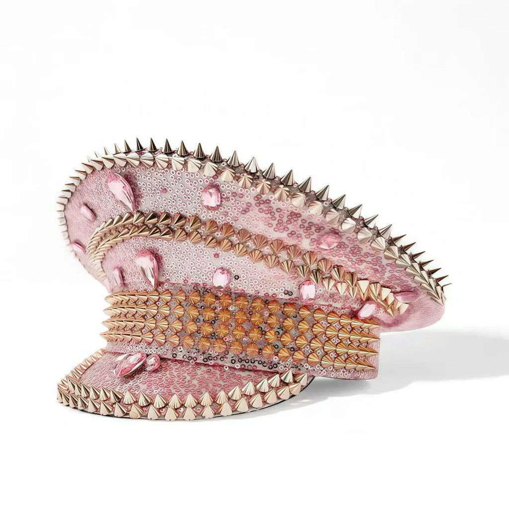 Steampunk Rhinestone Captain Hat