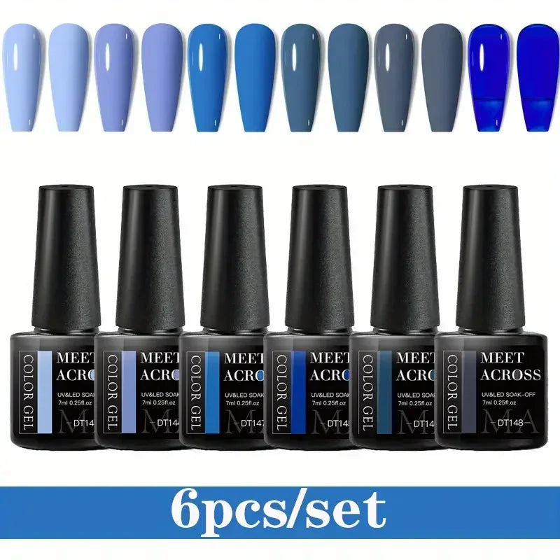 6Pcs Gel Nail Polish Set