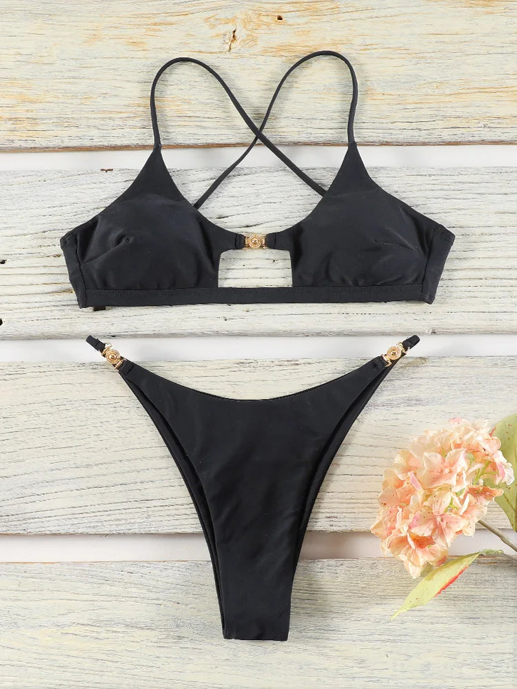 Miyouj Hollow Out Bikini