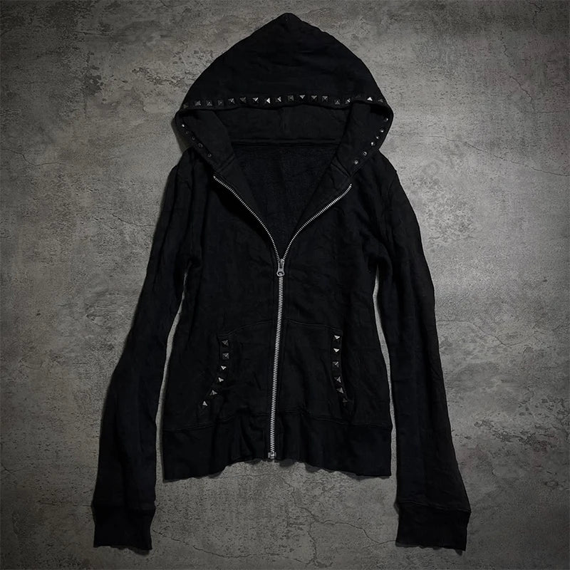 Zip-Up Hoodie with Faux Fur Trim Hood
