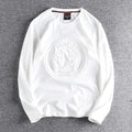 Minimalist Embossed Logo Long Sleeve Tee