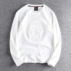Minimalist Embossed Logo Long Sleeve Tee
