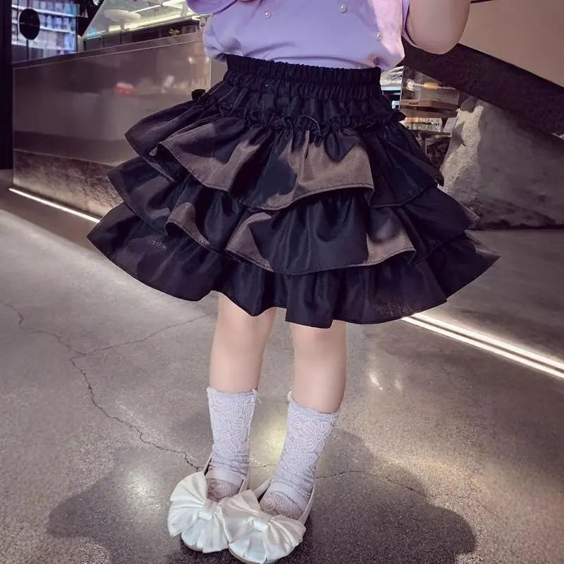 Pleated Layered Skirt