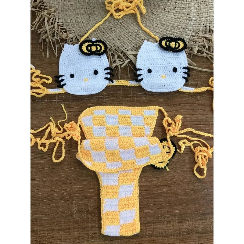 Crochet Kitty Bikini
