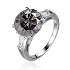 Round 5 Carat Moissanite Diamond Ring