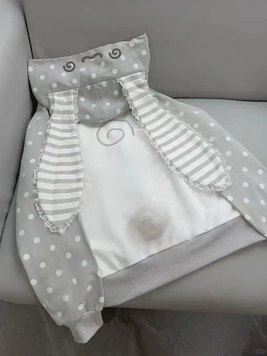 Kawaii Polka Dot Ear Design Sweatshirt