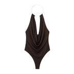 Sculpted Neckline Bodysuit