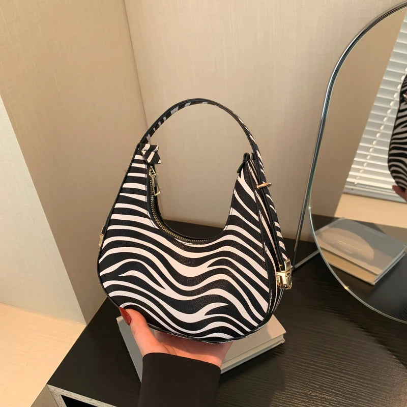 Cow Print Shoulder Bag