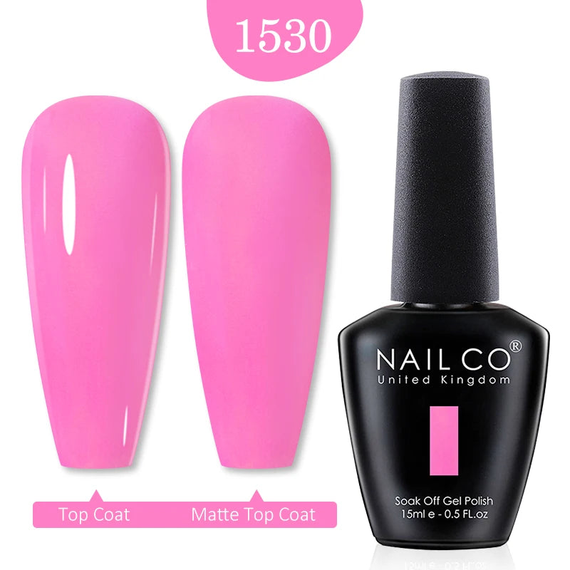 NAILCO 15ml Nail Gel Polish Winter Nude Colors Hybrid Gel Varnish Manicure UV Gel Nail Polish Primer Top Base Coat LED Nails Art