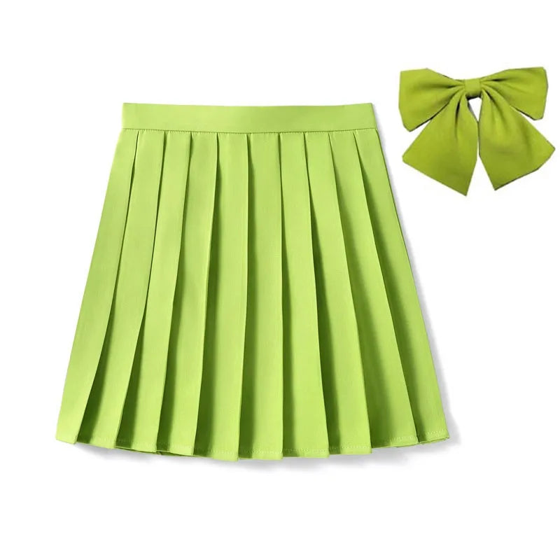 High Waist Skirt With Bowtie