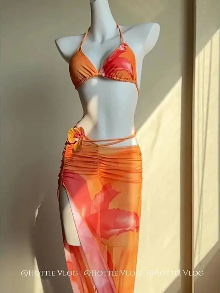 Beach Swimsuit 3 Piece Set