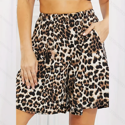Leopard Print Shorts