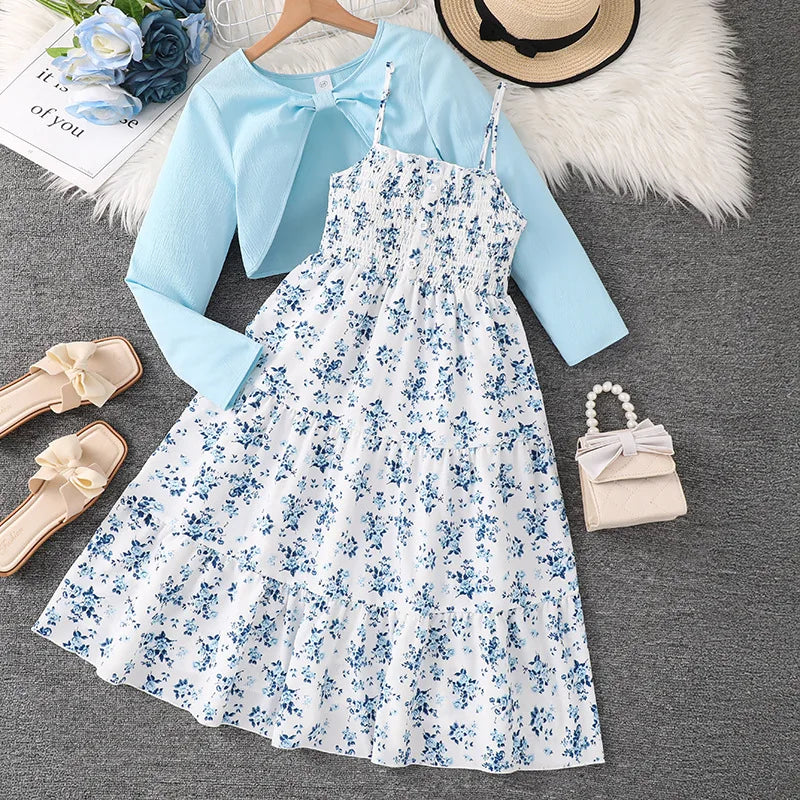 Floral Print Cami Dress Set