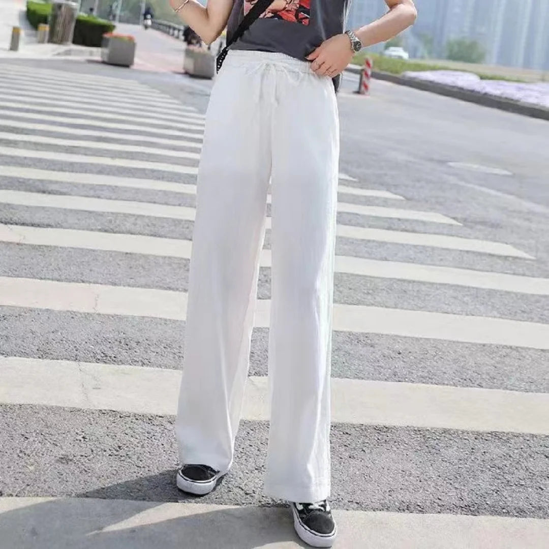 Ankle-Length Wide Leg Pants