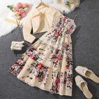 Floral Print Cami Dress Set