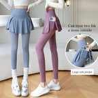 Fake Two Pieces Leggings