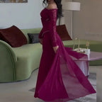Hollow Rhinestone Evening Dress