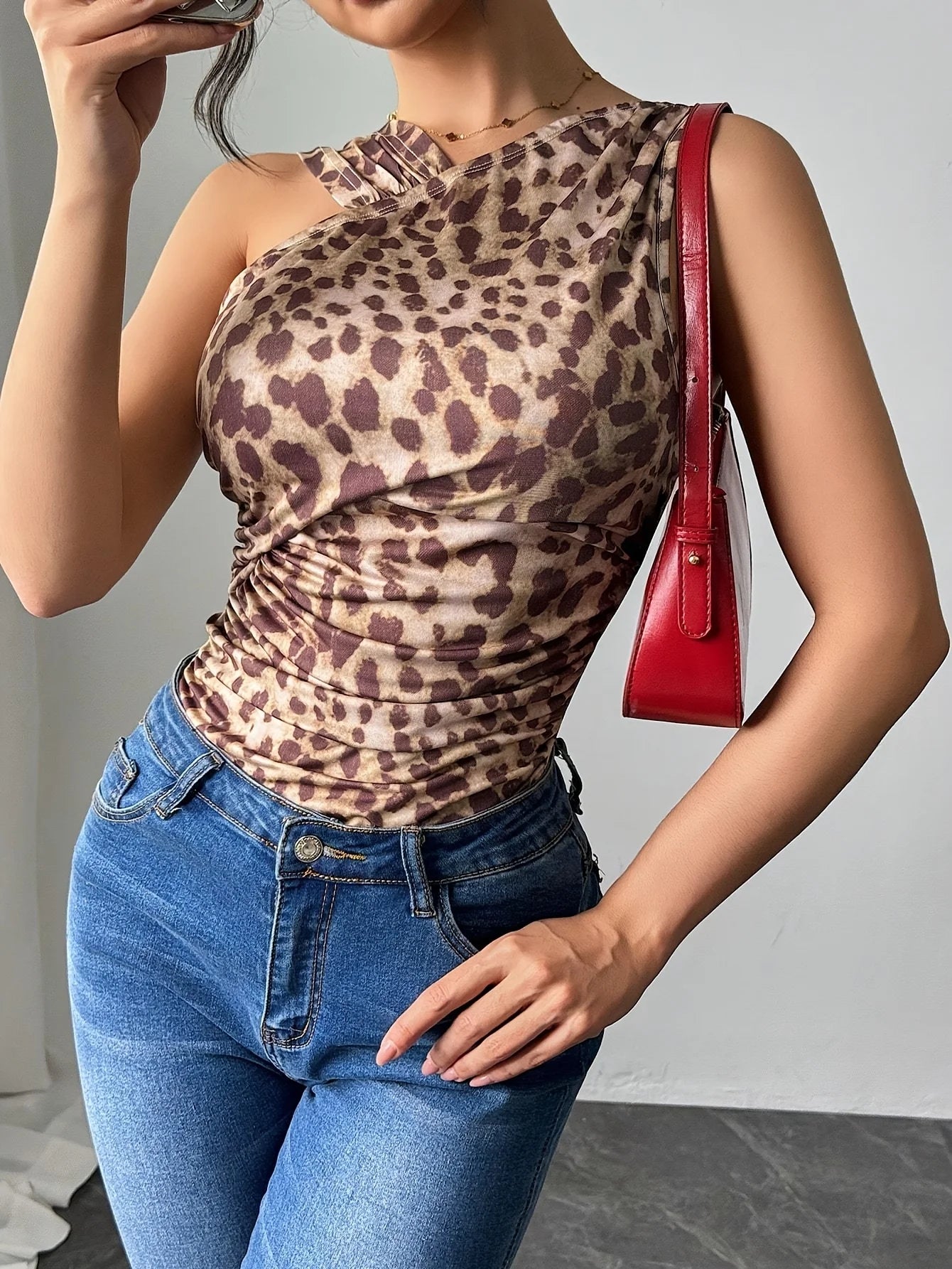 Leopard Print Halter Top