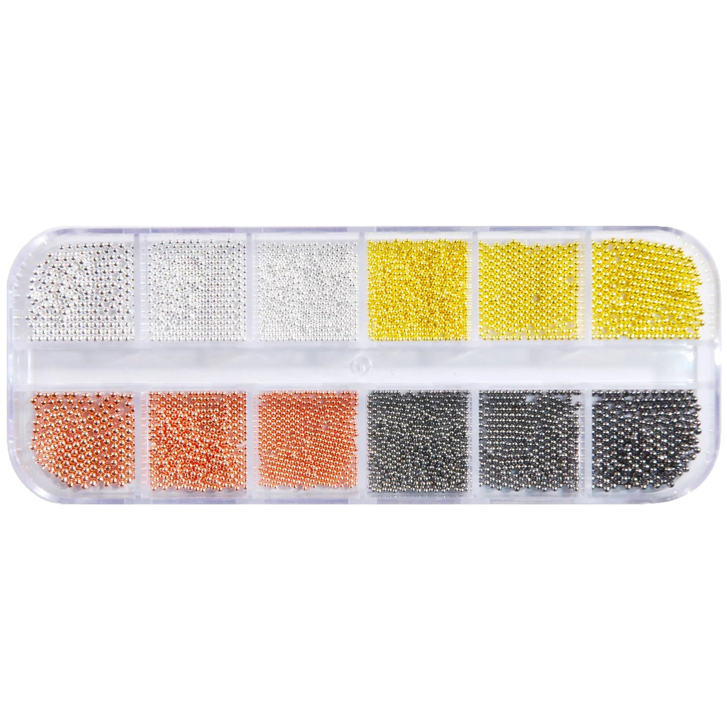 Gold/Silver Stainless Steel Nail Art Beads 3D Mini Alloy Caviar Ball Nail Charm Metal Micro Caviars DIY Nails Jewelry Accessorie