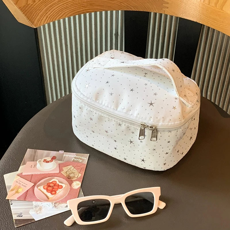 Zipper Cosmetic pouch Large Capacity Toiletry kit Portable Makeup organizer Travel Cosmetic Handbags Luxury Bath Washing bag