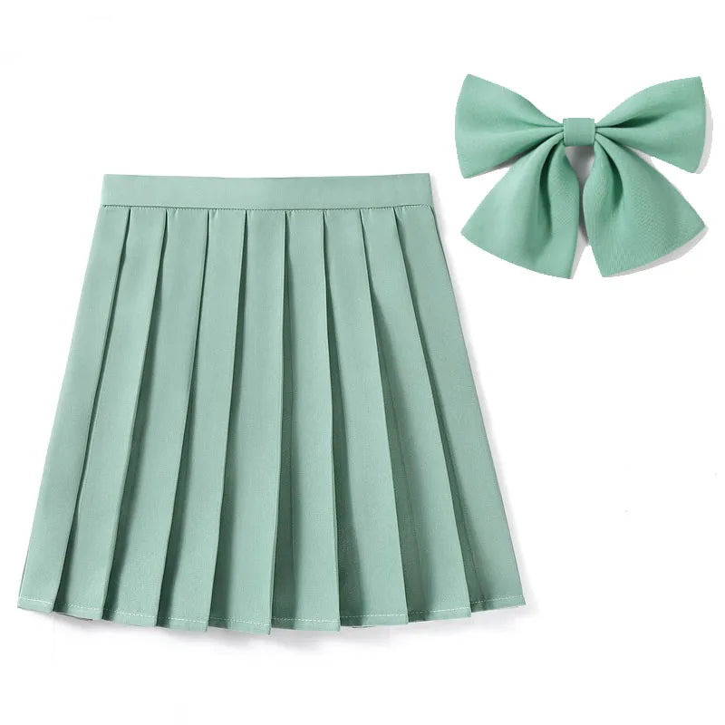 High Waist Skirt With Bowtie
