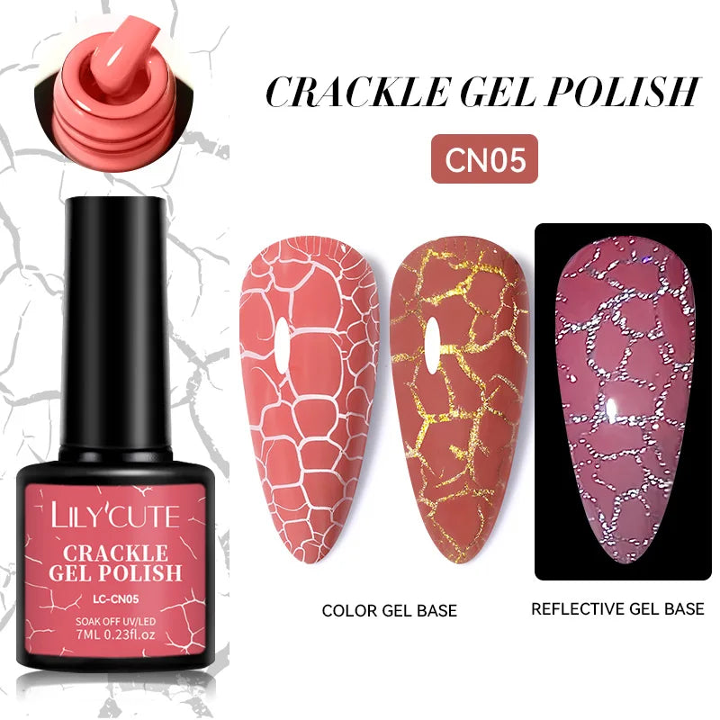 LILYCUTE 8ml Pink Dried Flower Gel Nail Polish Natural Flower Fairy Nail Art Gel Soak Off UV LED Painting Varnish For Nails DIY