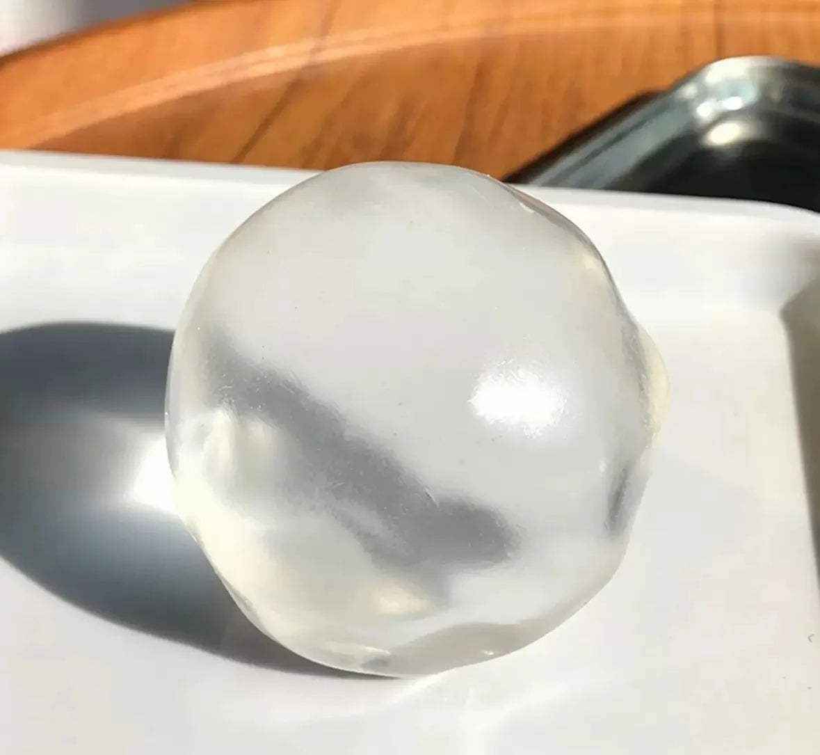 Moldable Squishy Pearl Coconut Oil Squeeze Toy Moldable Stress Ball Squishy Toy Slow Rising Decompression Sensory Toy for Adult