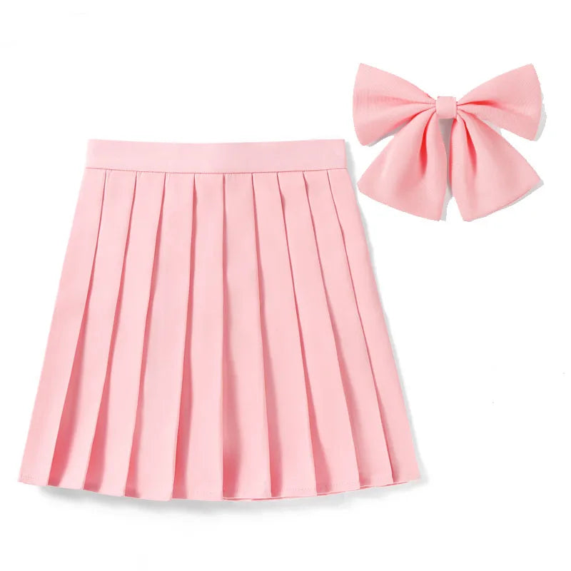 High Waist Skirt With Bowtie