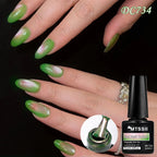 MTSSII 7ml Guava Cat Magnetic Nail Gel Polish Soft Emerald Green Nail Art Varnishes Long Lasting UV/LED Manicure for Nails DIY