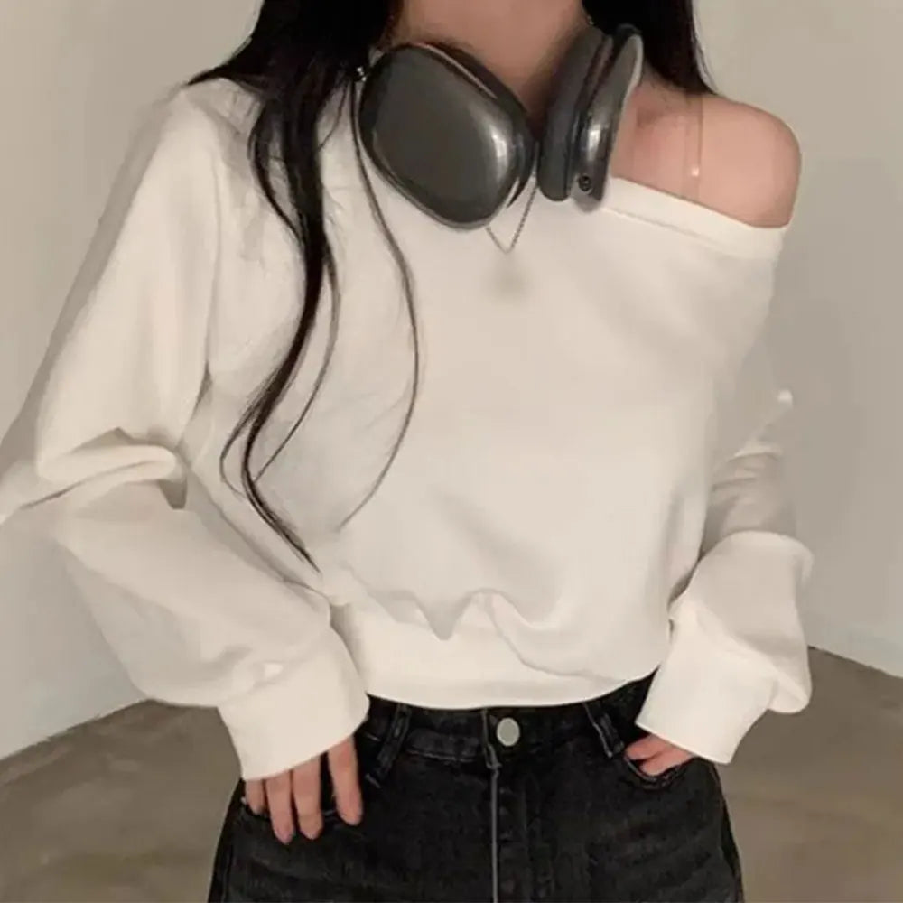 Off Shoulder Hoodie