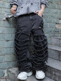 Distressed Black Jeans