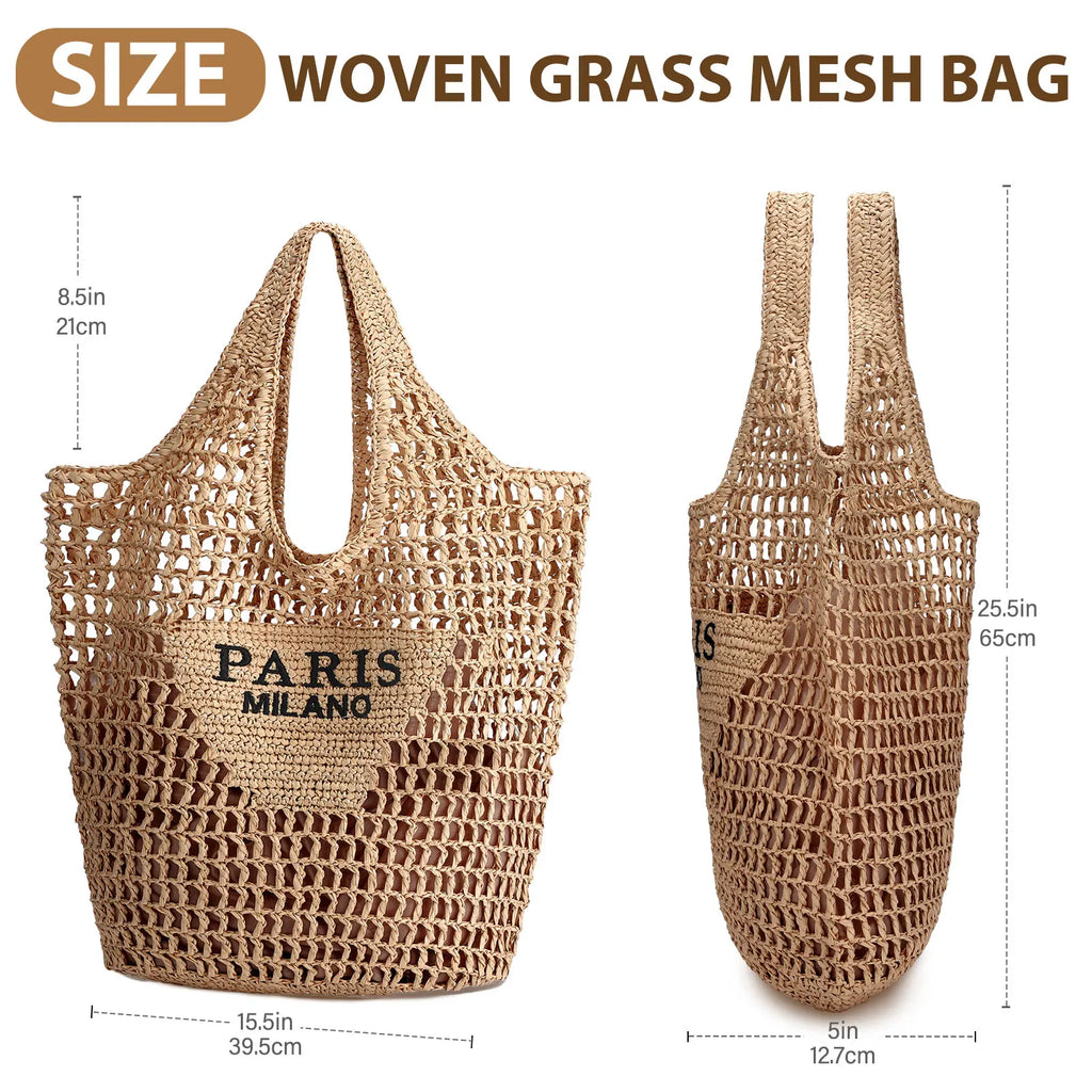 Straw Beach Bag