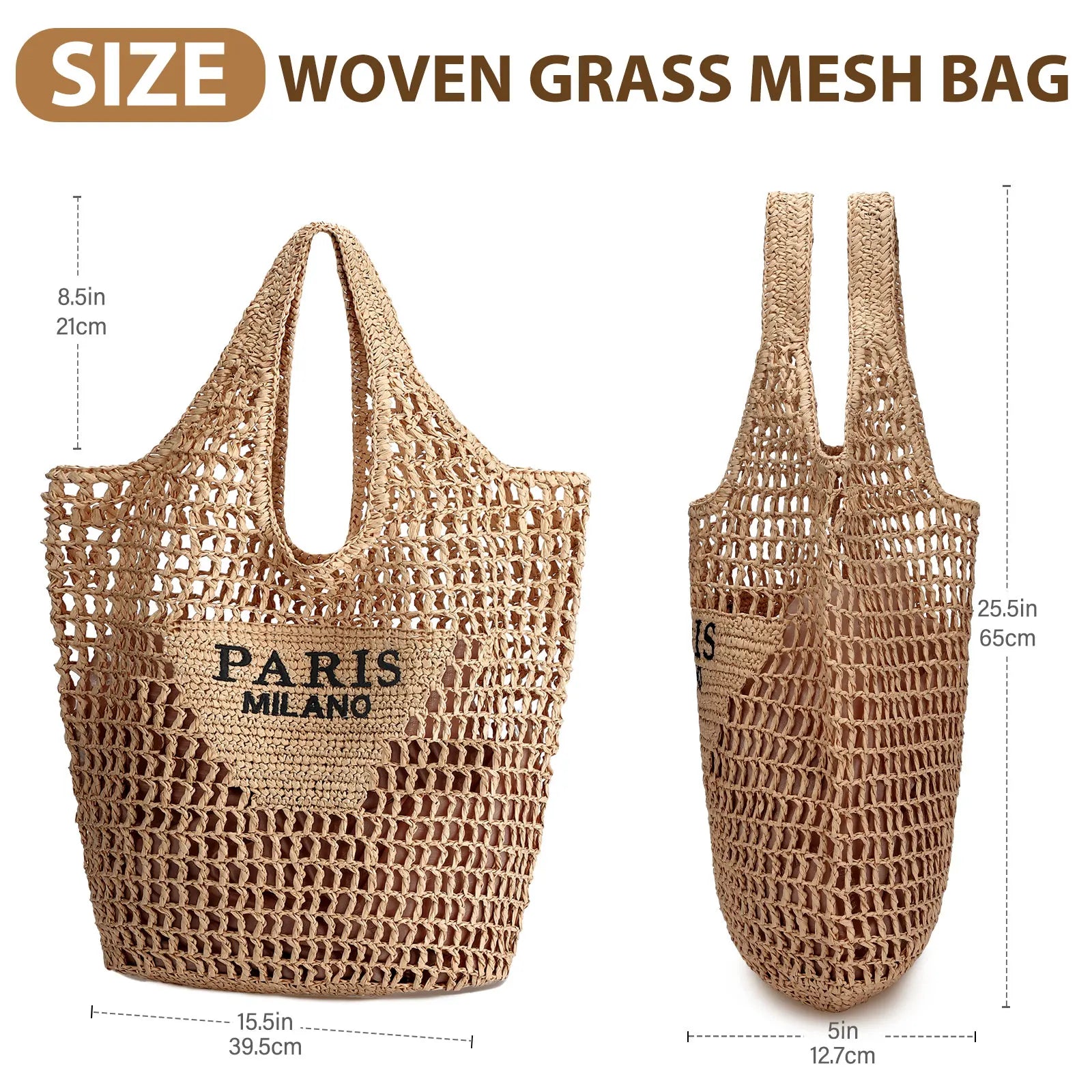 Straw Beach Bag