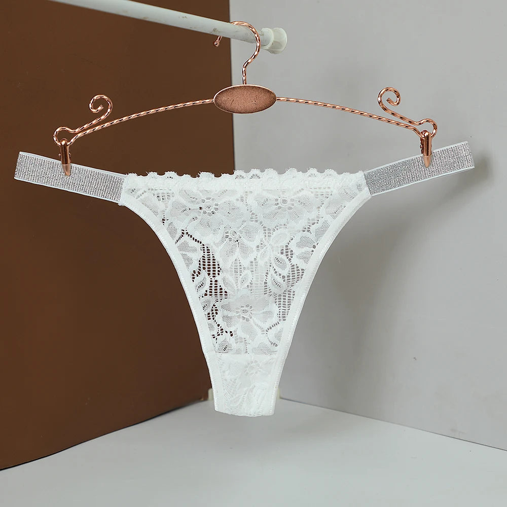 Women Floral Hollow Out Lace Panty Women's Sexy Lace Panties Low-Waist Briefs Sexy Perspective Intimate Female Underpants