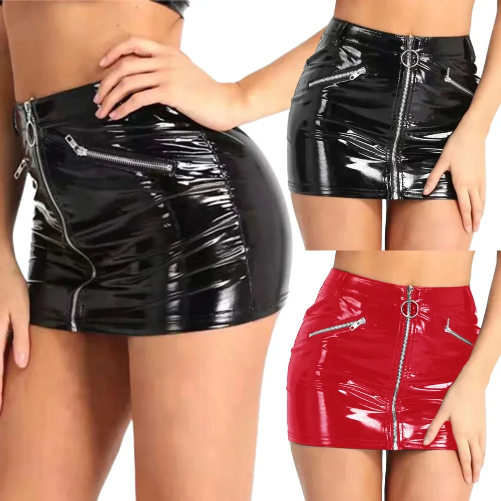 Latex Mini Skirt
