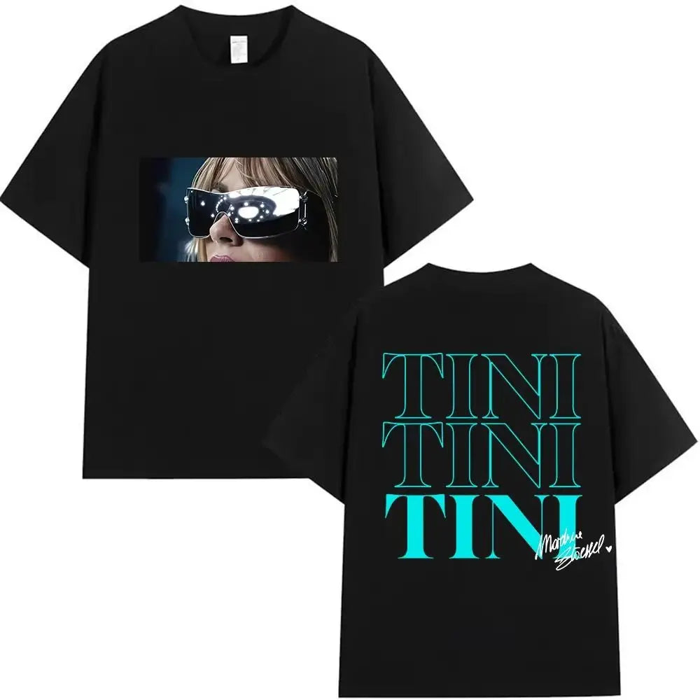 Hip Pop Tees Singer TINI STOESSEL Futtura Tour New Album Graphic T-shirts Fashion Harajuku Short Sleeve Cotton Casual Streetwear