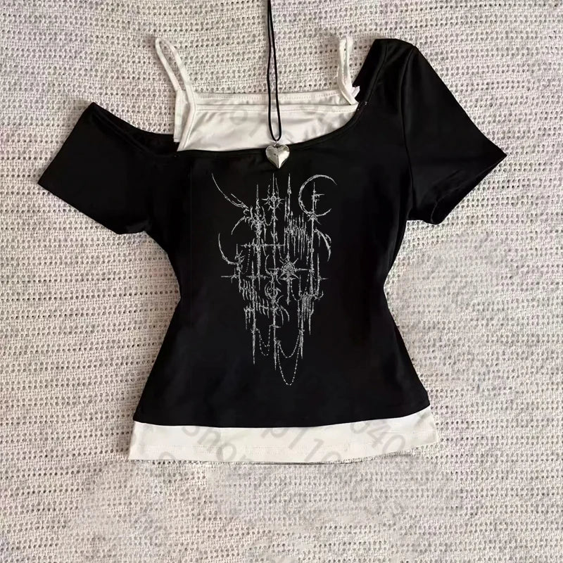 Mock Layer Short Sleeve T-Shirt