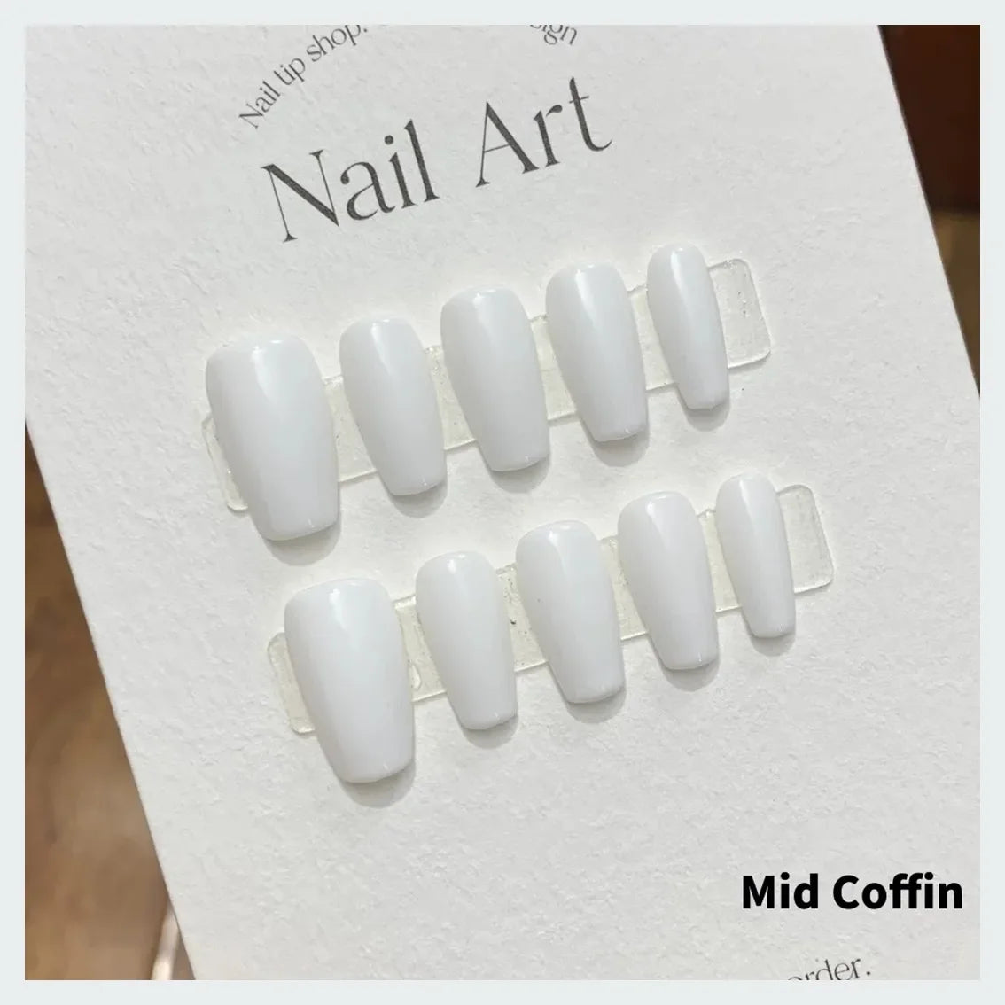 Short Black Simple Handmade Press on Nails