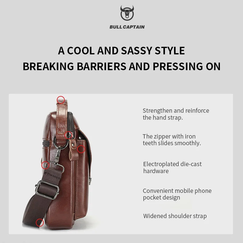 Leather Messenger Bag