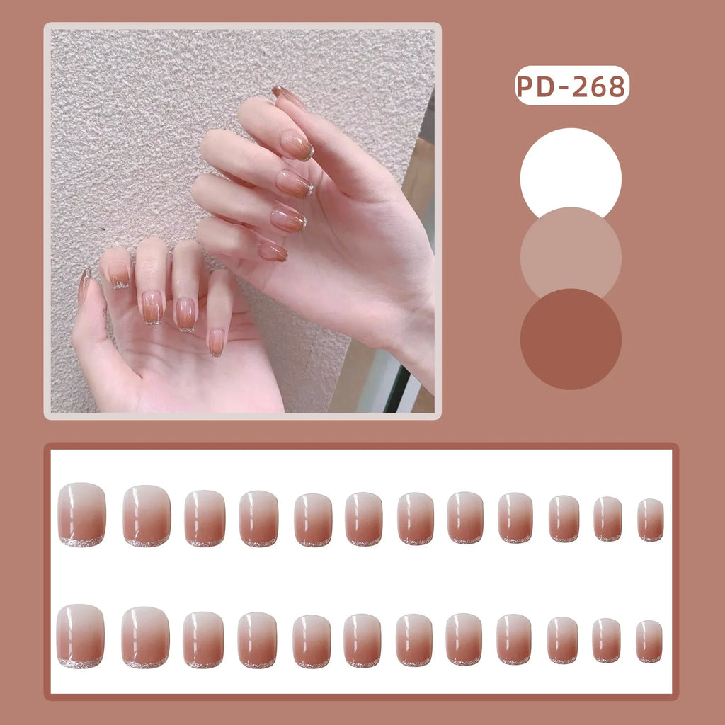 24P Rainbow Fake Nail