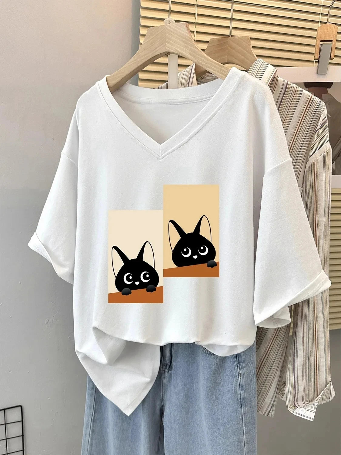 Cat Print Tee
