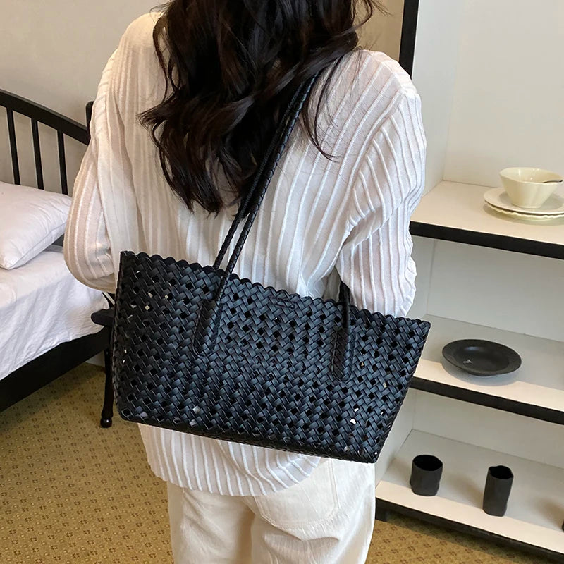 Straw Woven Tote Bag