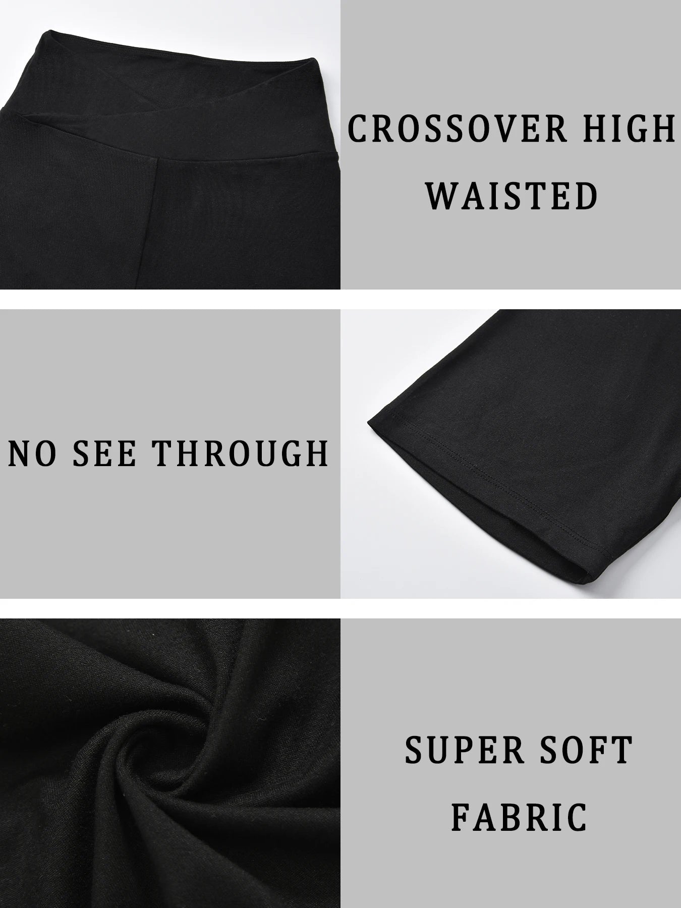 Crossover High Waisted Biker Shorts