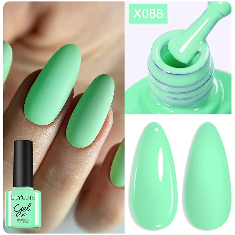 LILYCUTE 8ml Pink Dried Flower Gel Nail Polish Natural Flower Fairy Nail Art Gel Soak Off UV LED Painting Varnish For Nails DIY